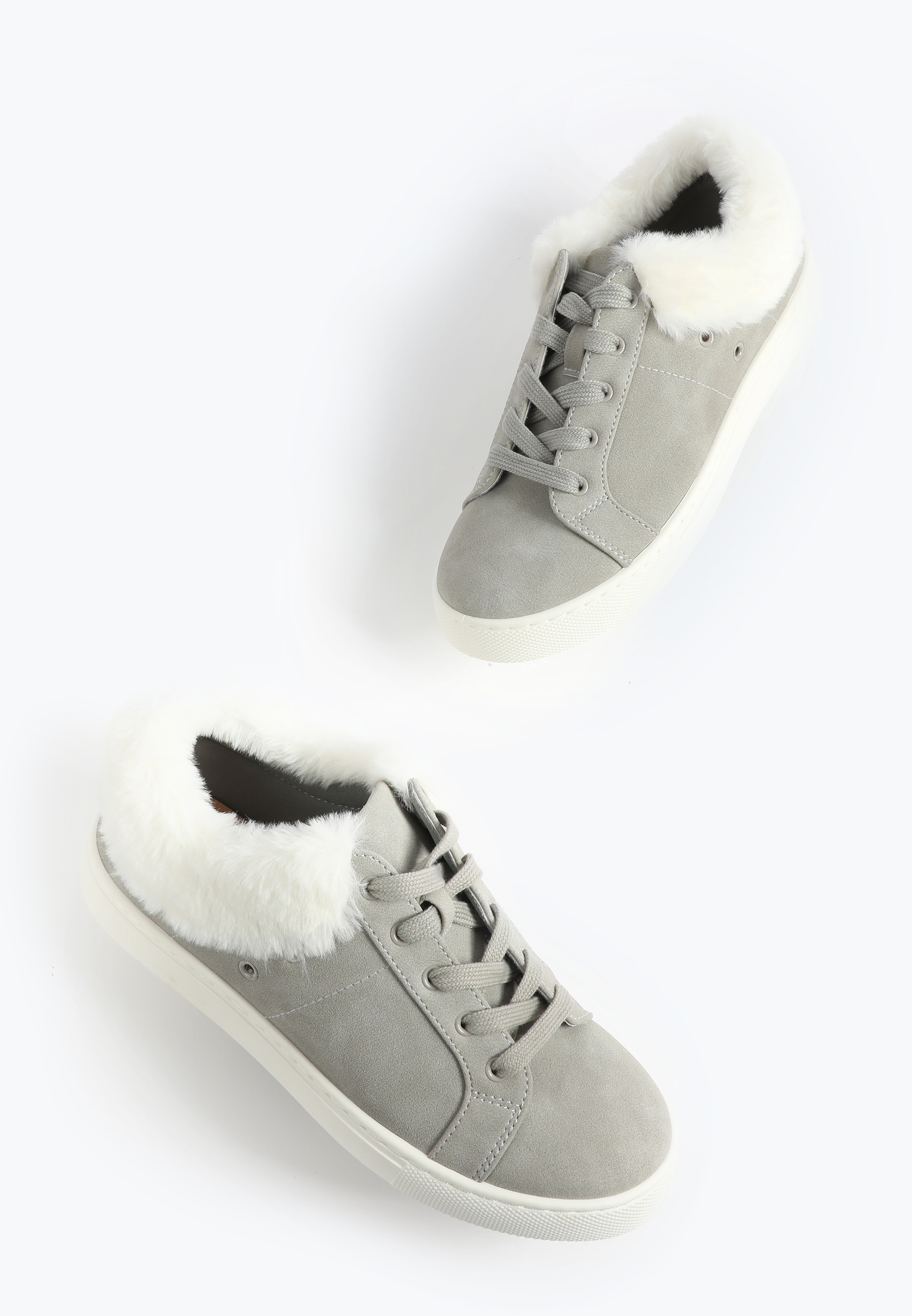 SuperCush Tiffany Faux Fur Collar Sneaker, C829, large