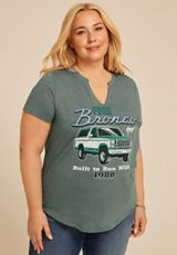 Plus Size Ford Bronco Classic Fit Graphic Tee, C1149, small