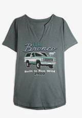 Plus Size Ford Bronco Classic Fit Graphic Tee, C1149, small