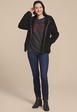 Plus Size State Plaid Crew Neck Sweatshirt, , small