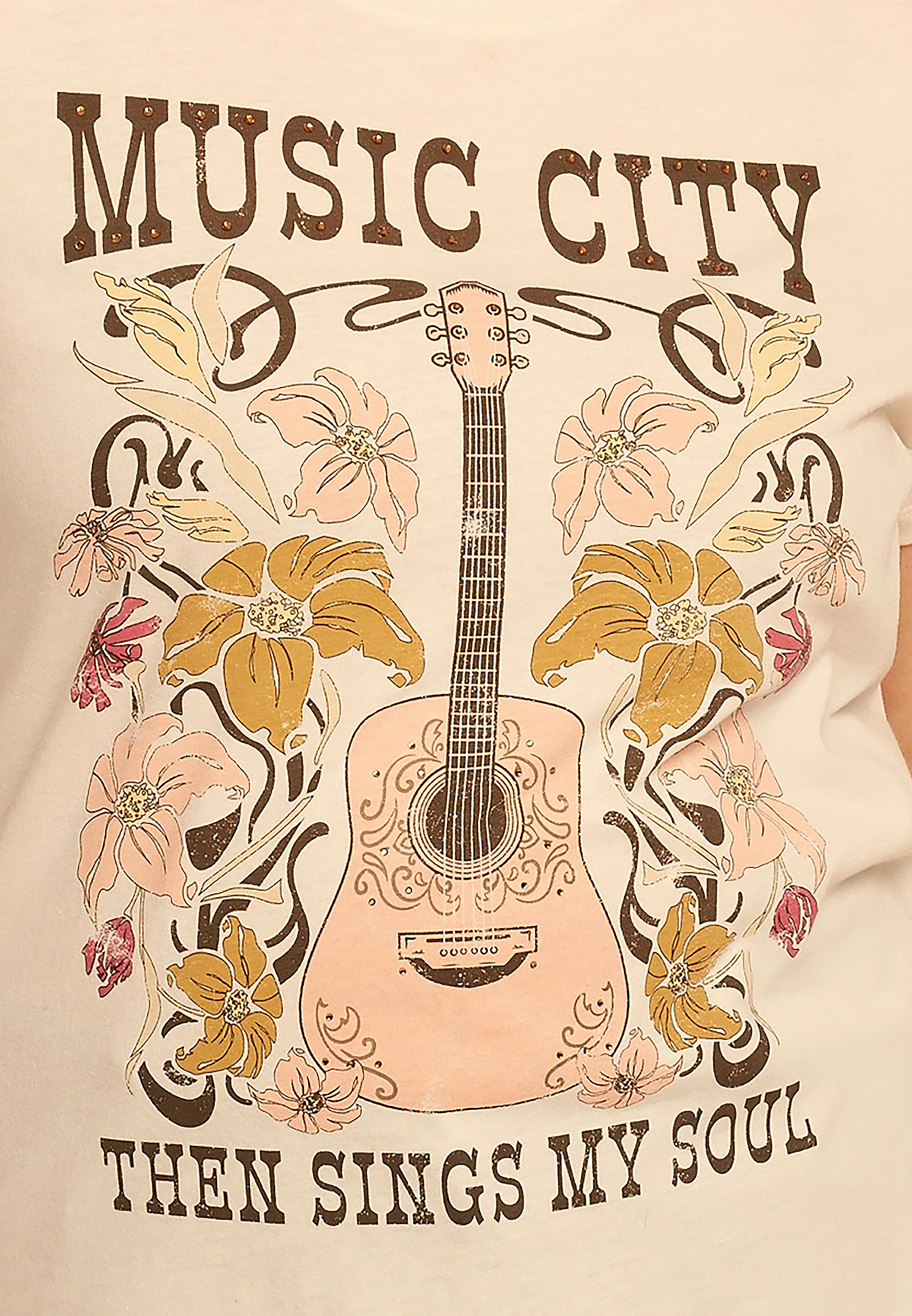 Plus Size Music City Classic Fit Graphic Tee, C2789, large