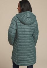 Hooded Long Puffer Jacket, C974, small
