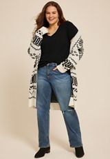 Plus Size 24/7 V Neck Step Hem Tee, C106, small