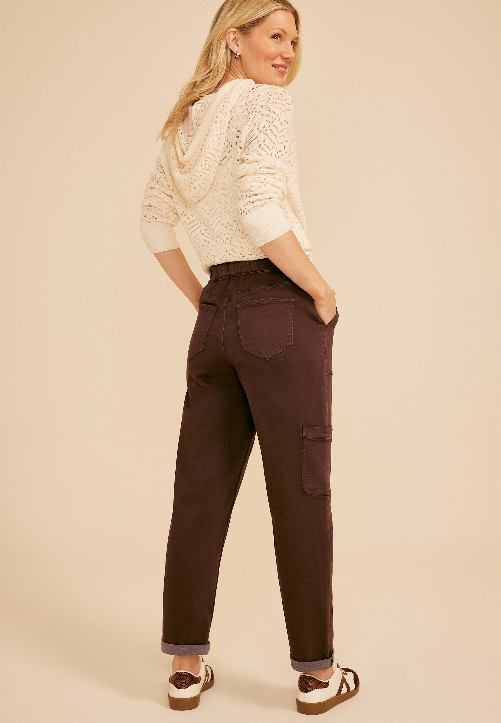 Weekender Straight Leg Cargo Pant, COFFEE BEAN, large
