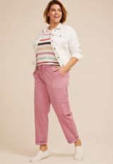 Plus Size Weekender Straight Leg Cargo Pant, C7361, small
