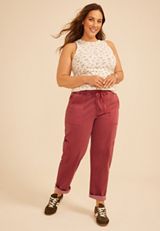 Plus Size Weekender Straight Leg Cargo Pant, C9585, small