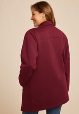 Plus Size Ribbed Waterfall Cardigan, C5212, small