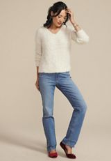 Tinsel V Neck Sweater, C2789, small