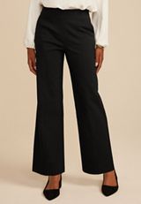 Bengaline Wide Leg, BLACK, small