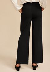 Bengaline Wide Leg, BLACK, small