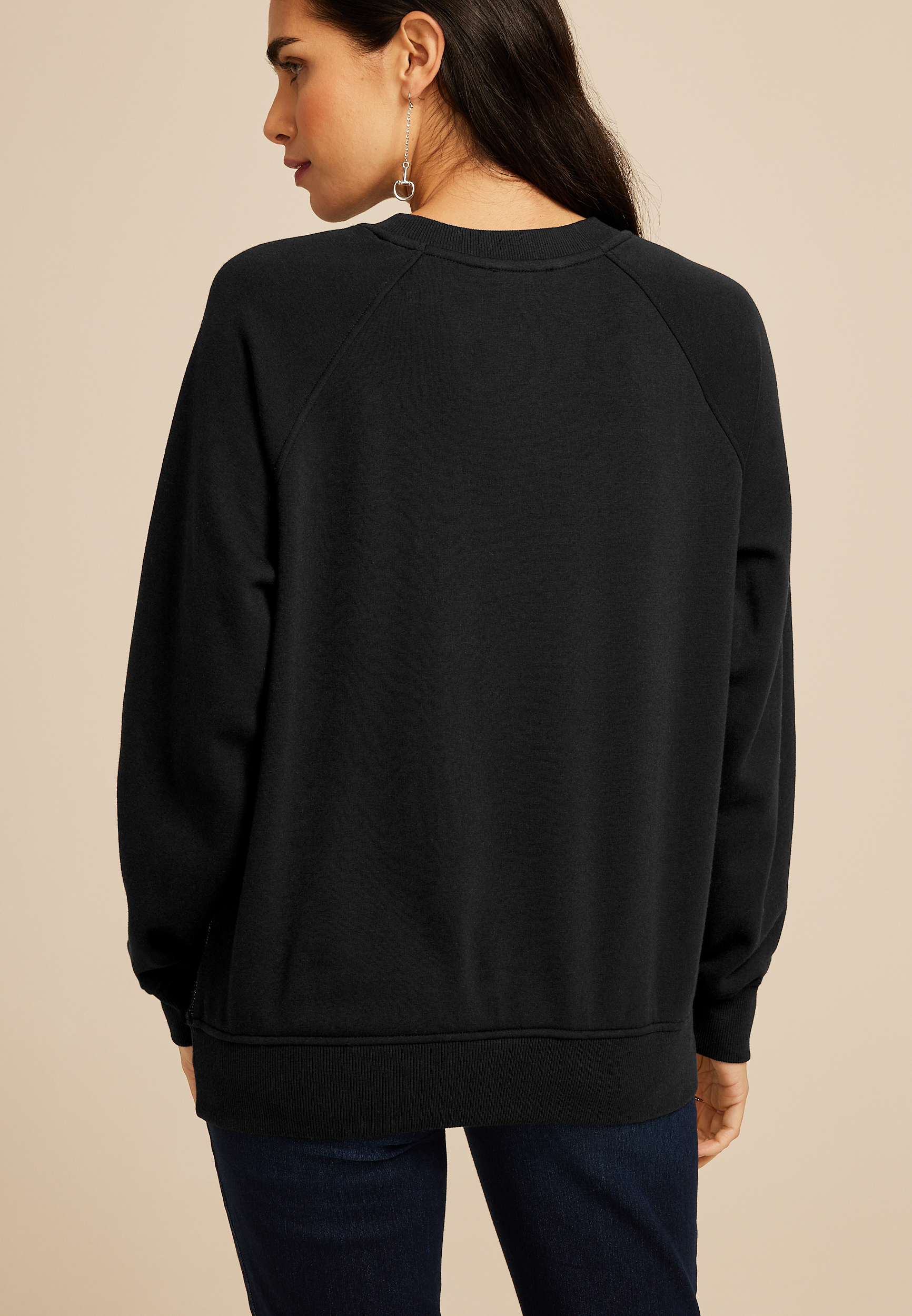 Studio Y Shimmer Tunic Sweatshirt, C106, large