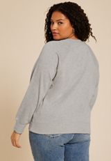 Plus Size Grow In Grace Floral Relaxed Fit Sweatshirt, C3348, small