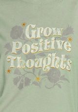 Grow Positive Thoughts Classic Fit Graphic Tee, GRANITE GREEN, small