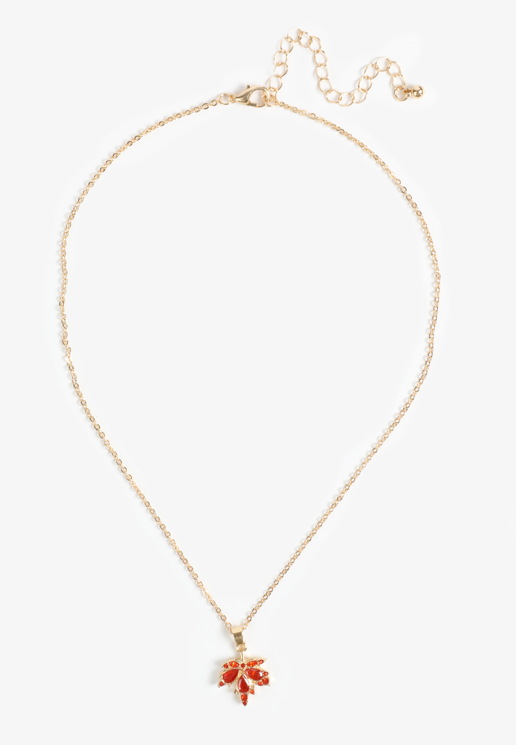 Maple Leaf Dainty Necklace, , large