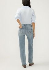 Silver Jeans Co.&reg; Avery Curvy High Rise Luxe Stretch Relaxed Straight Jean, C2806, small
