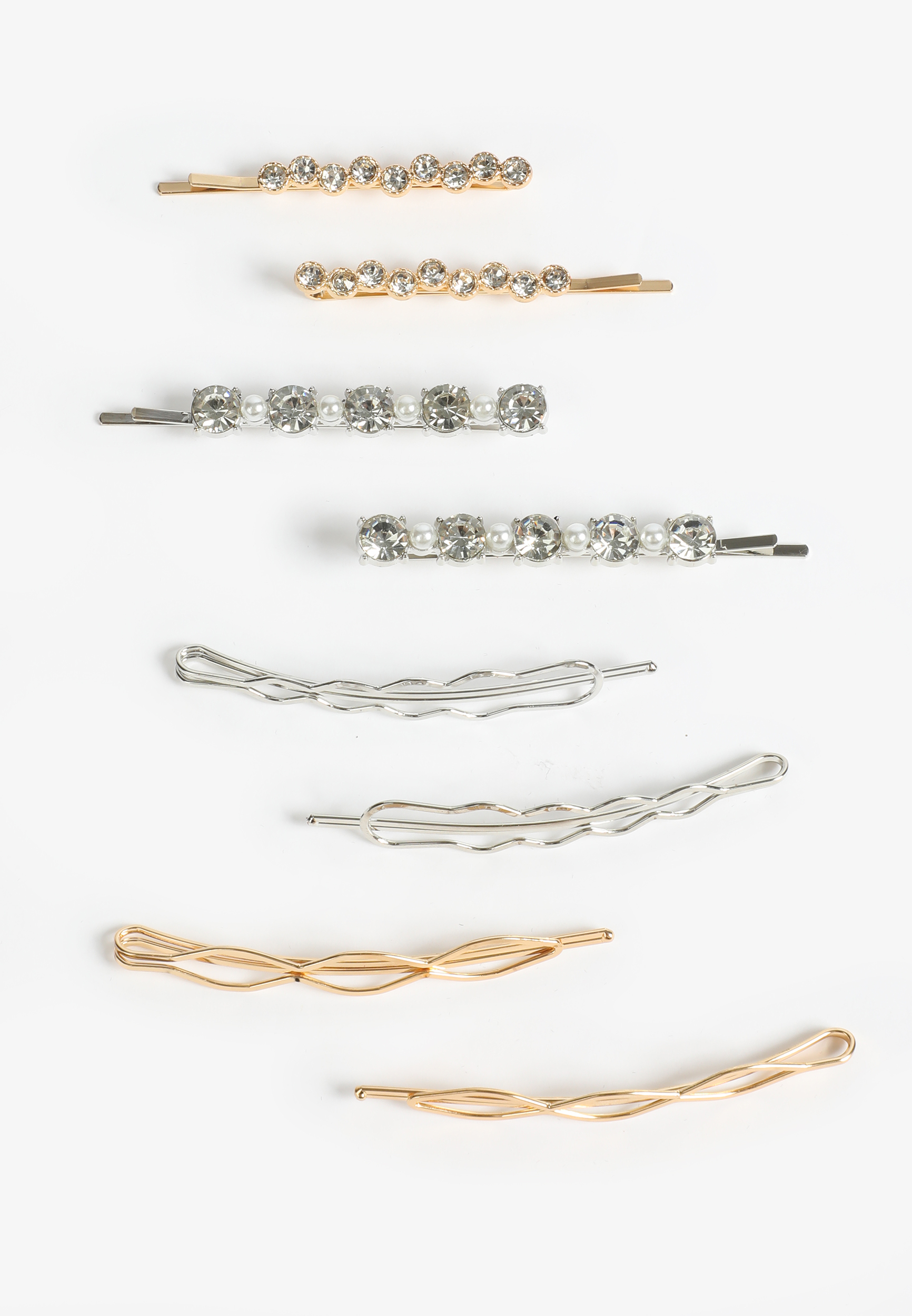 Mixed Metal Bobby Pin Set 