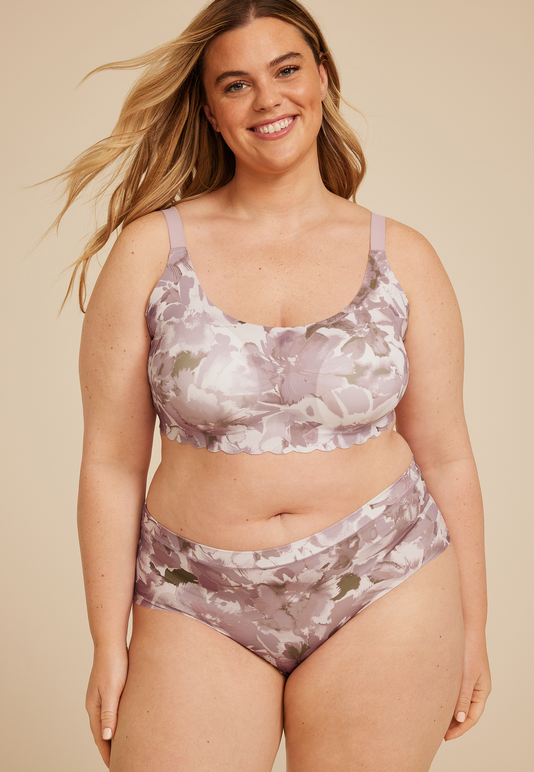 Invisibliss High Waist Floral Hipster Panty, C8939, large