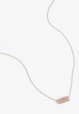 Genuine Strawberry Quartz Pendant Necklace, C605, small