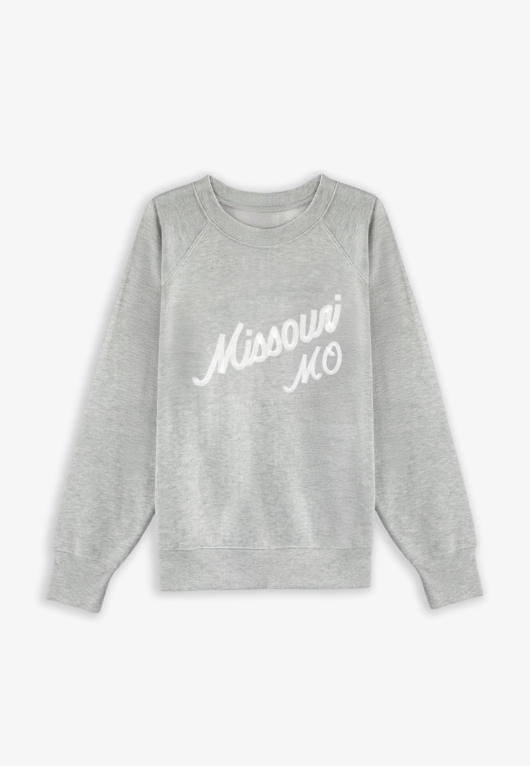 State Embroidered Crew Neck Sweatshirt