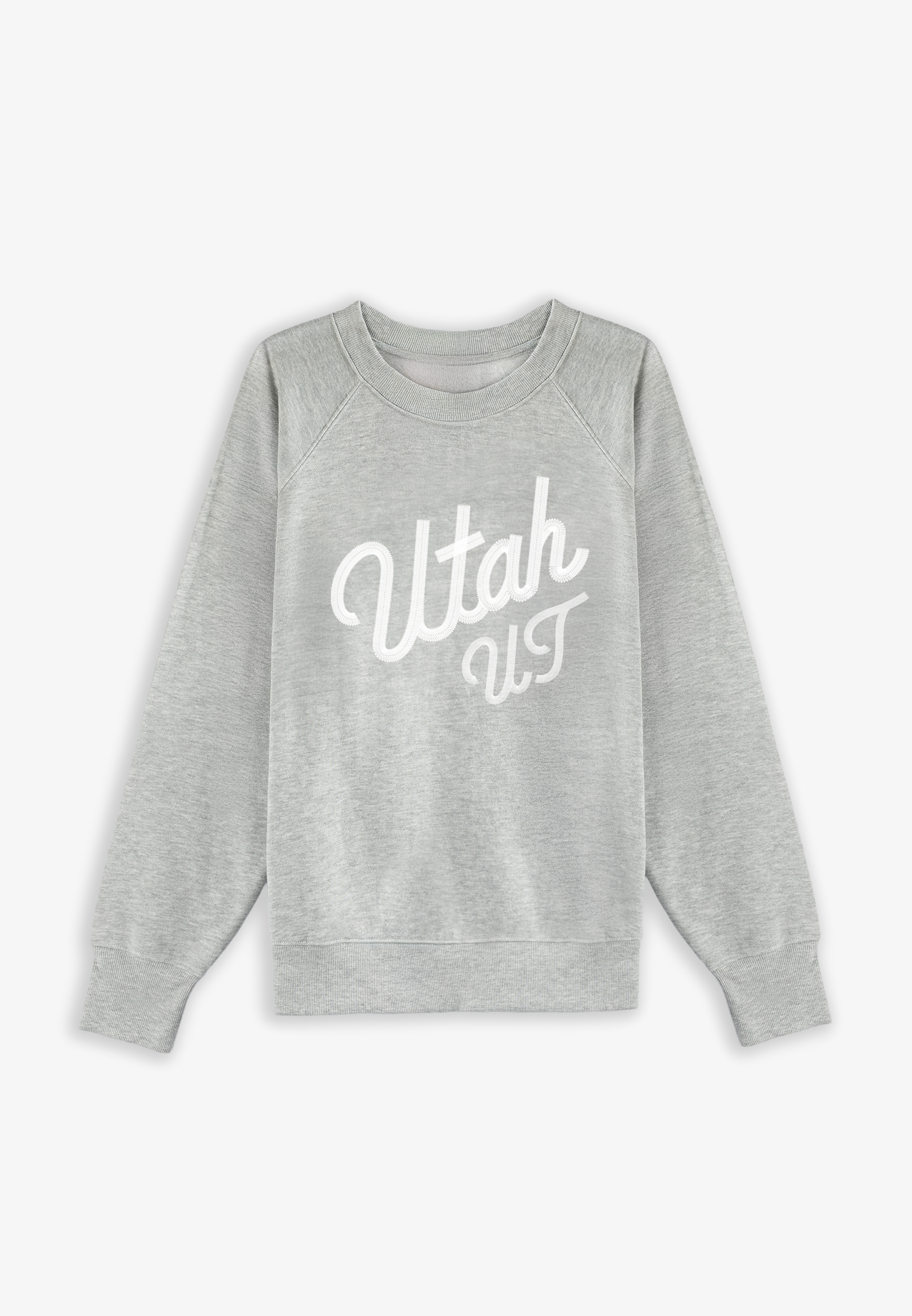 Plus Size State Embroidered Crew Neck Sweatshirt - thumbnail 3