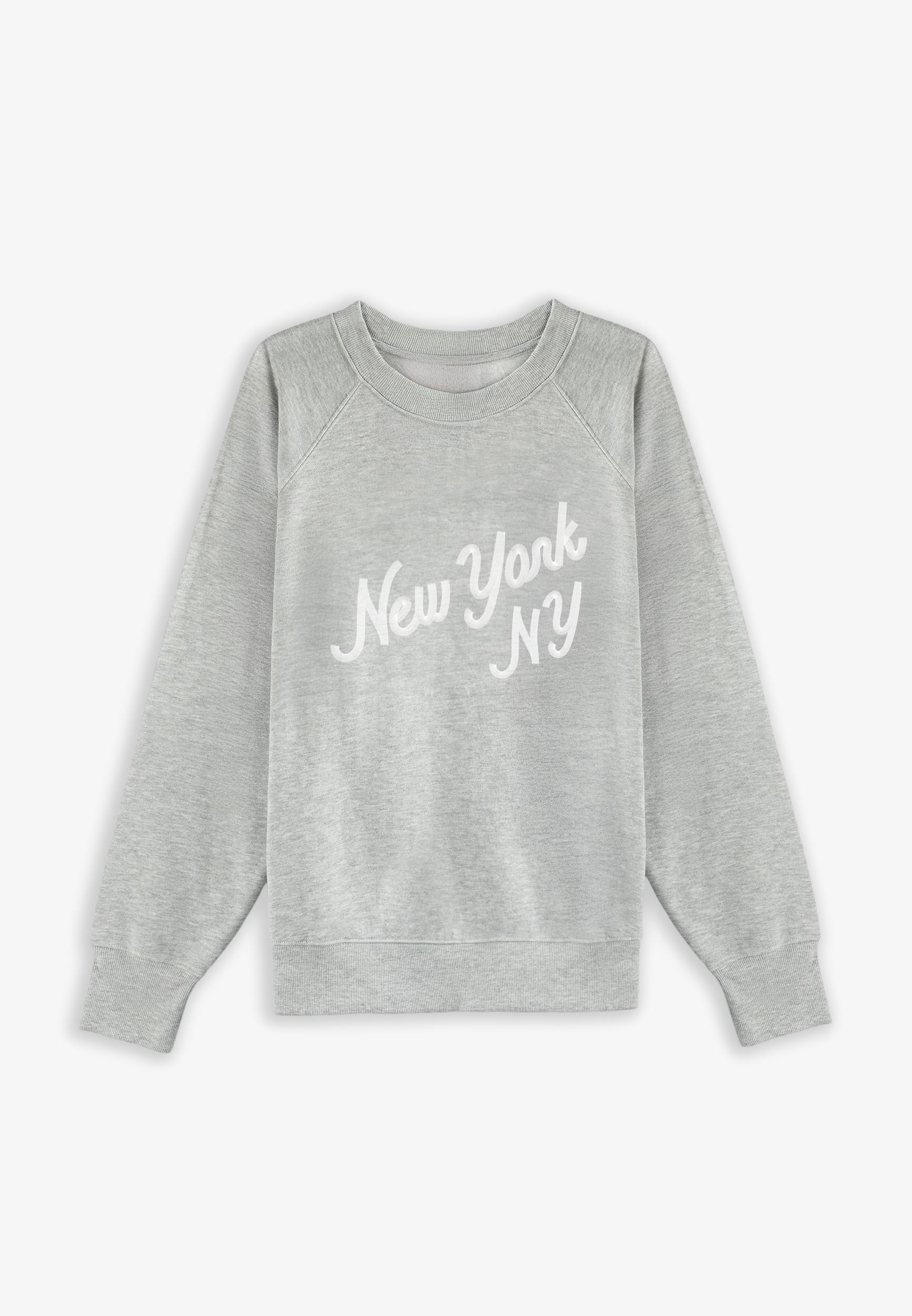 Plus Size State Embroidered Crew Neck Sweatshirt - thumbnail 2