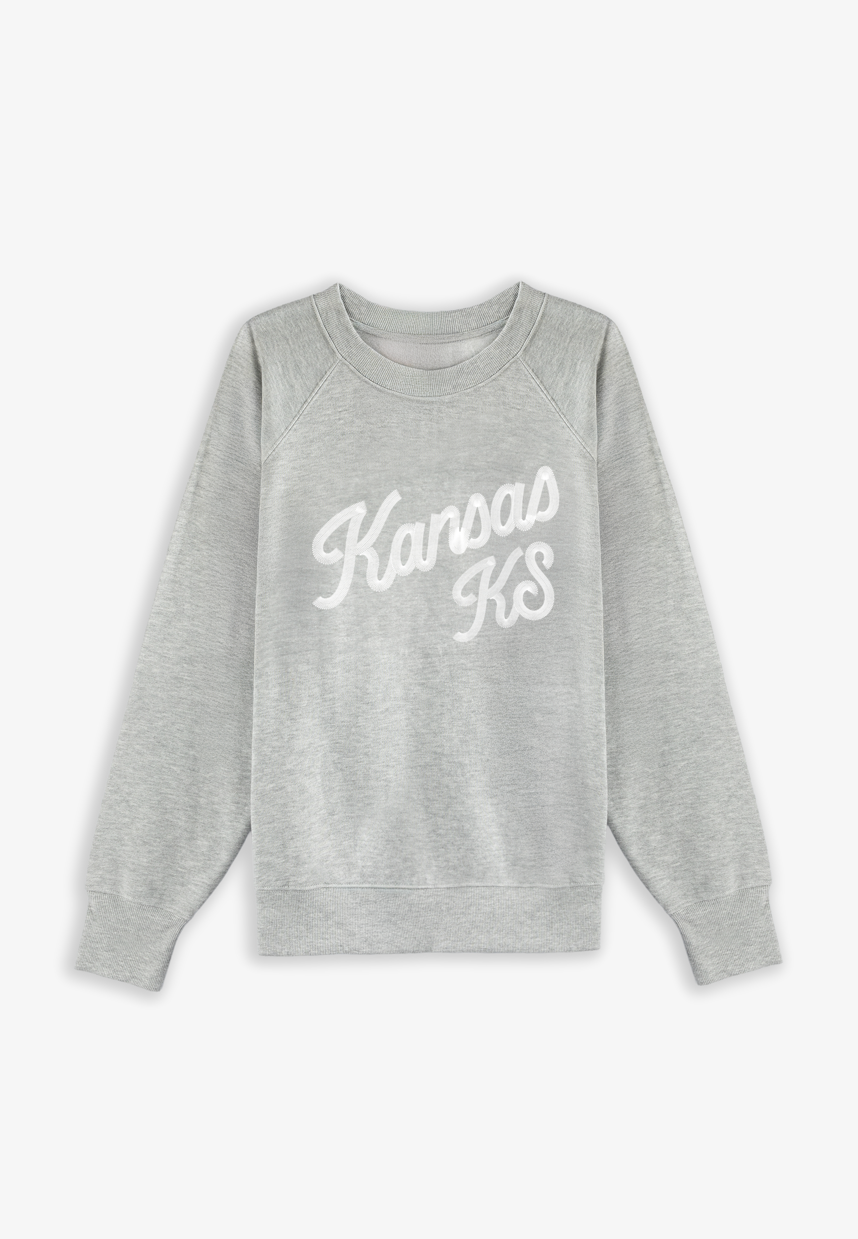 Plus Size State Embroidered Crew Neck Sweatshirt - thumbnail 9