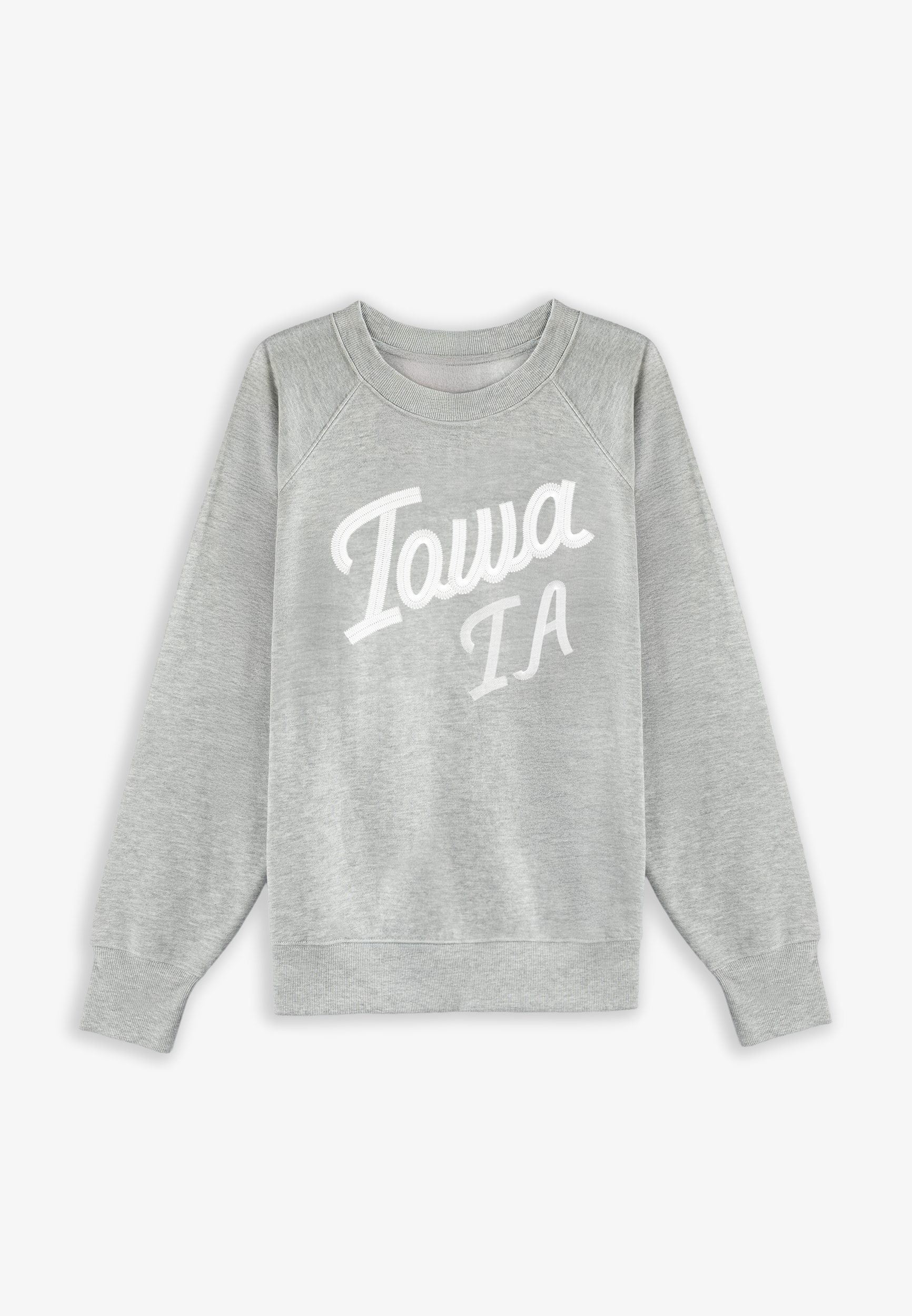 Plus Size State Embroidered Crew Neck Sweatshirt