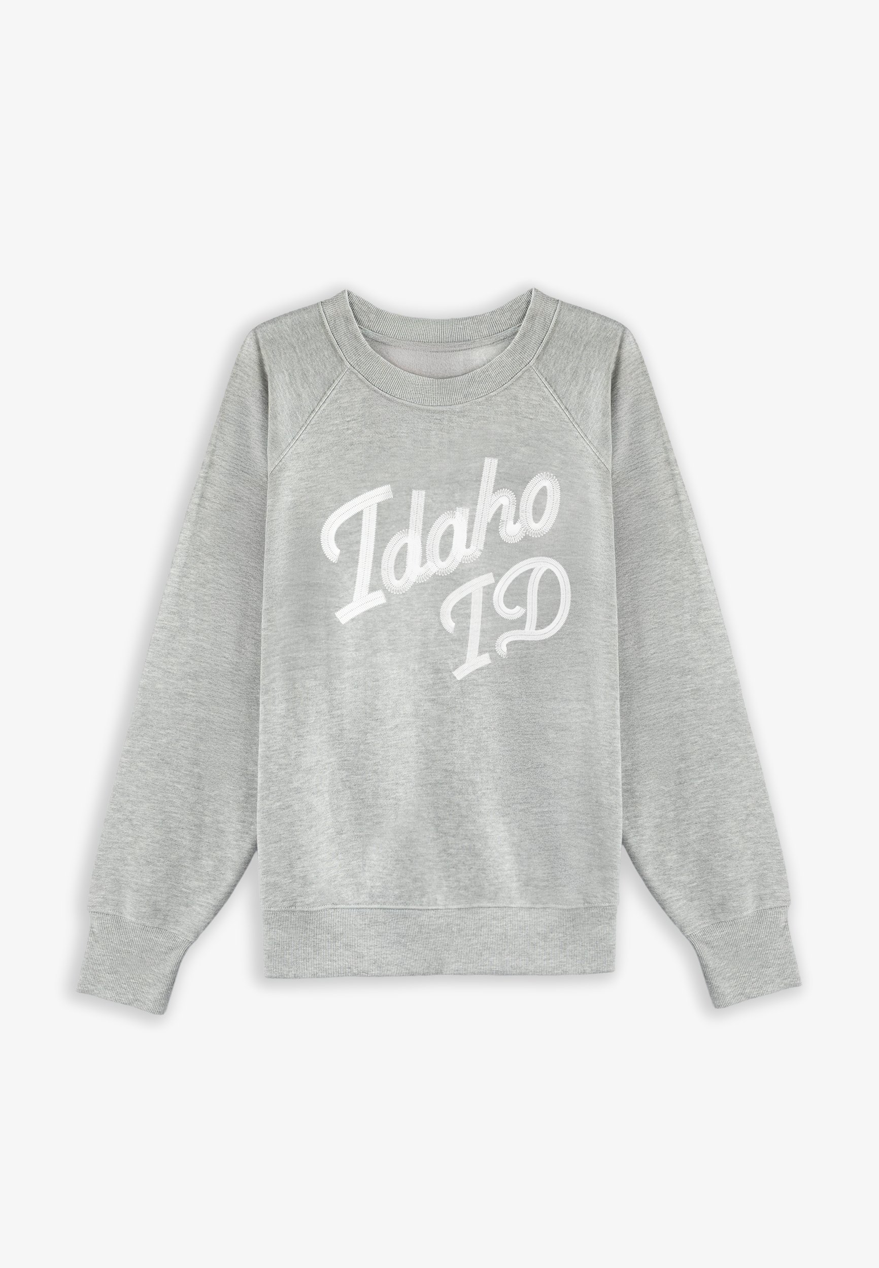 Plus Size State Embroidered Crew Neck Sweatshirt - thumbnail 8