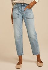 High Rise Utility Barrel Jean, LIGHT SANDBLAST, small