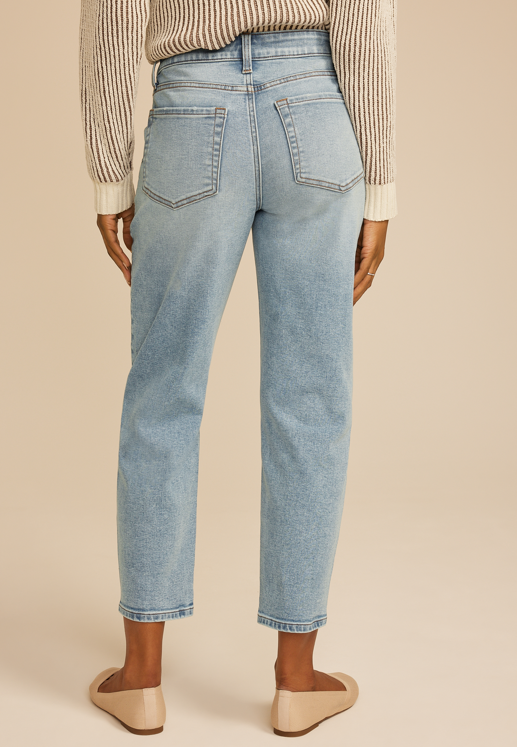 High Rise Utility Barrel Jean, LIGHT SANDBLAST, large