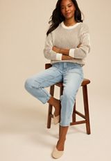 High Rise Utility Barrel Jean, LIGHT SANDBLAST, small