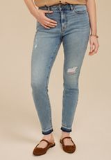 m jeans by maurices&trade; Cool Comfort High Rise Release Hem Ankle Jegging, C3337, small