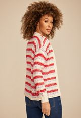 Striped Open Front Cardigan, C4769, small