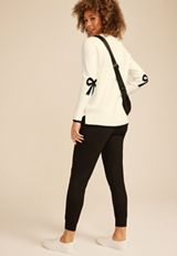 Bow Sleeve Sweater, C4673, small