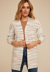 Spacedye Striped Open Front Cardigan, C3986, small