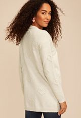 Heart Bobble Open Front Cardigan, C3363, small