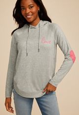 Haven Love Heart Patch Hoodie, C151, small