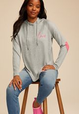 Haven Love Heart Patch Hoodie, C151, small