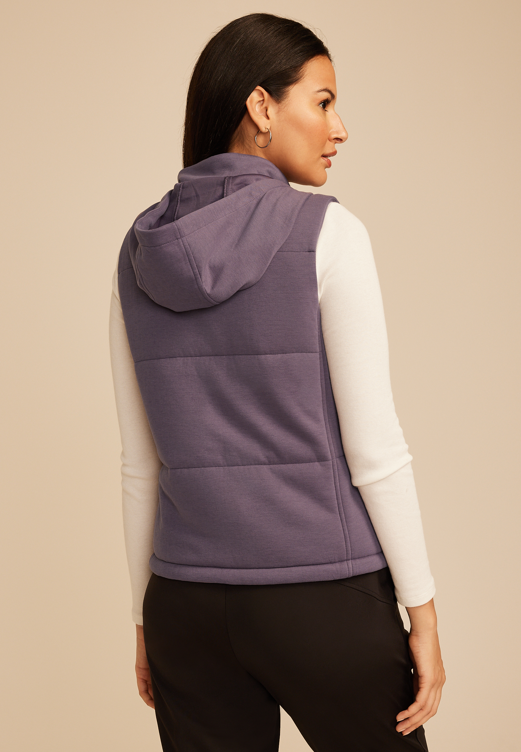 Cloud Scuba Knit Hooded Vest - thumbnail 5