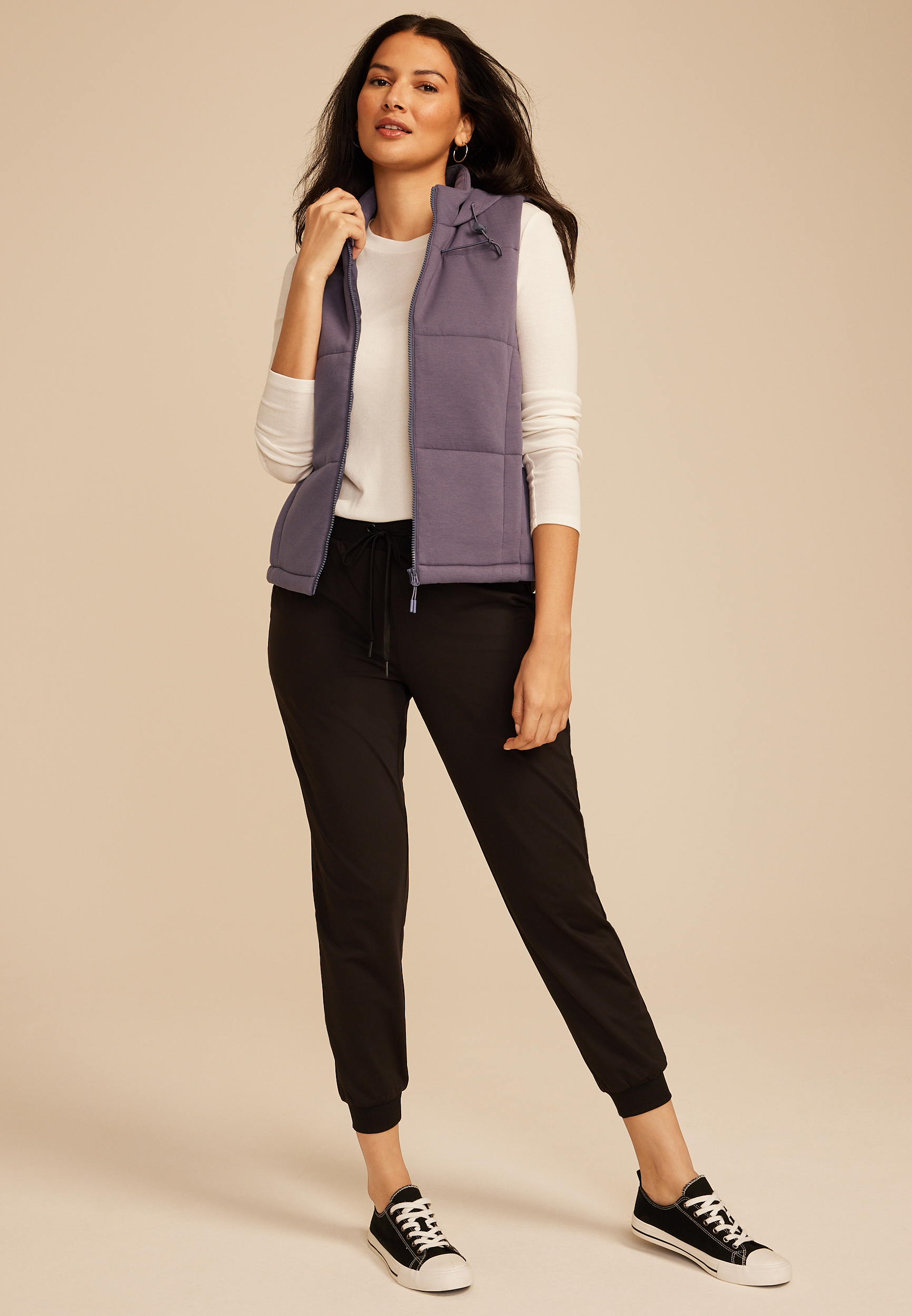 Cloud Scuba Knit Hooded Vest - thumbnail 6