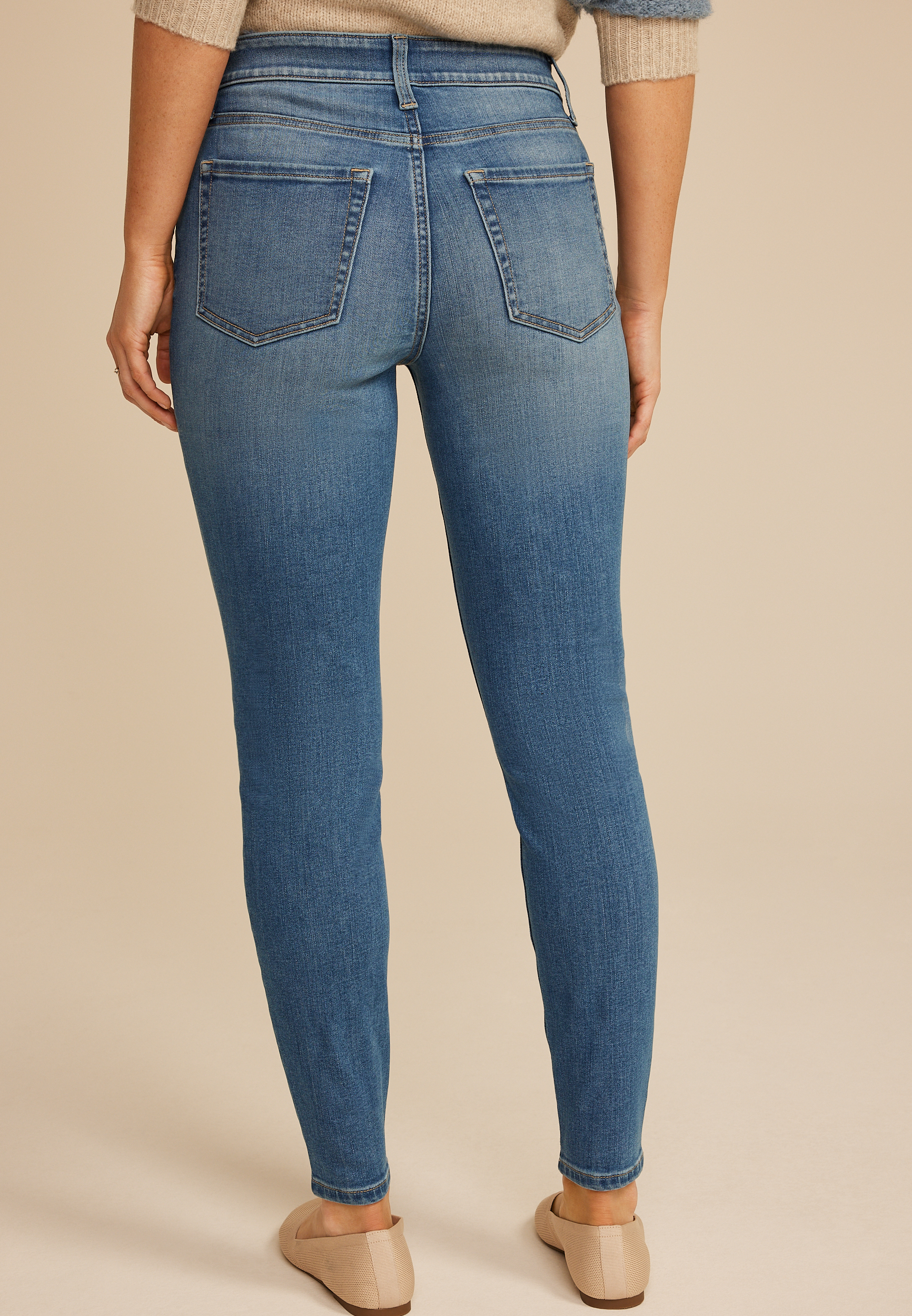 m jeans by maurices&trade; Cool Comfort High Rise Braided Pocket Jegging, C3337, large