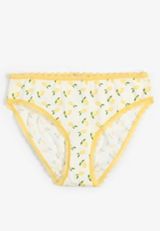 Simply Comfy Lemon Print Bikini Panty, C5478, small