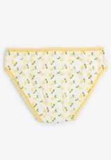 Simply Comfy Lemon Print Bikini Panty, C5478, small