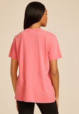 Def Leppard Love Bites Oversized Fit Graphic Tee, CORAL, small