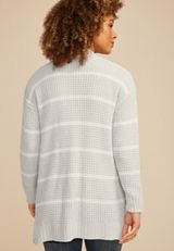 Chenille Stripe 90s Slouch Cardigan, C3497, small