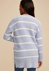 Chenille Stripe 90s Slouch Cardigan, C7930, small