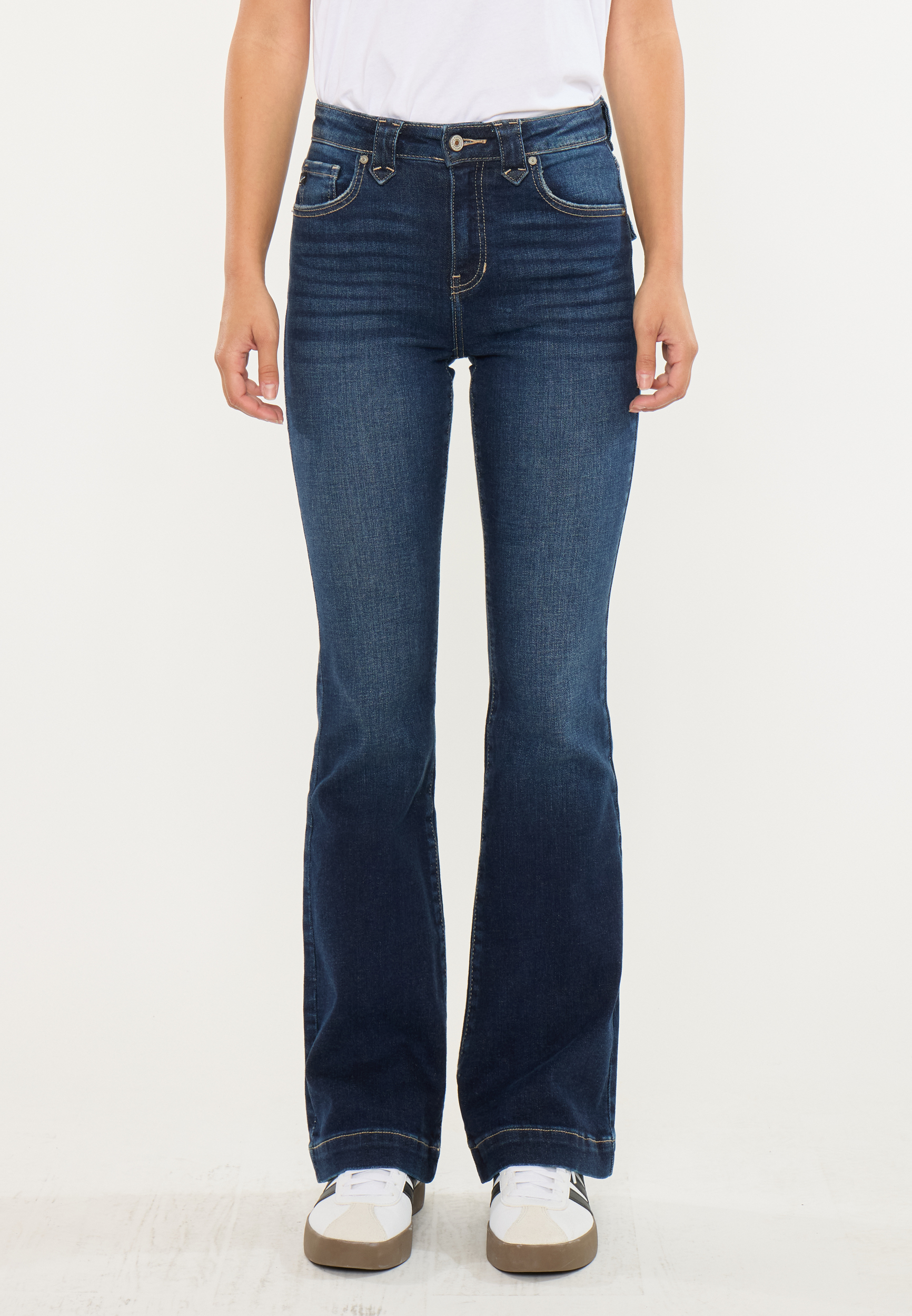 KanCan&trade; High Rise Pocket Flap Trouser Flare, C258, large