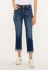 KanCan&trade; High Rise Cuff Hem Cropped Jean, C258, small