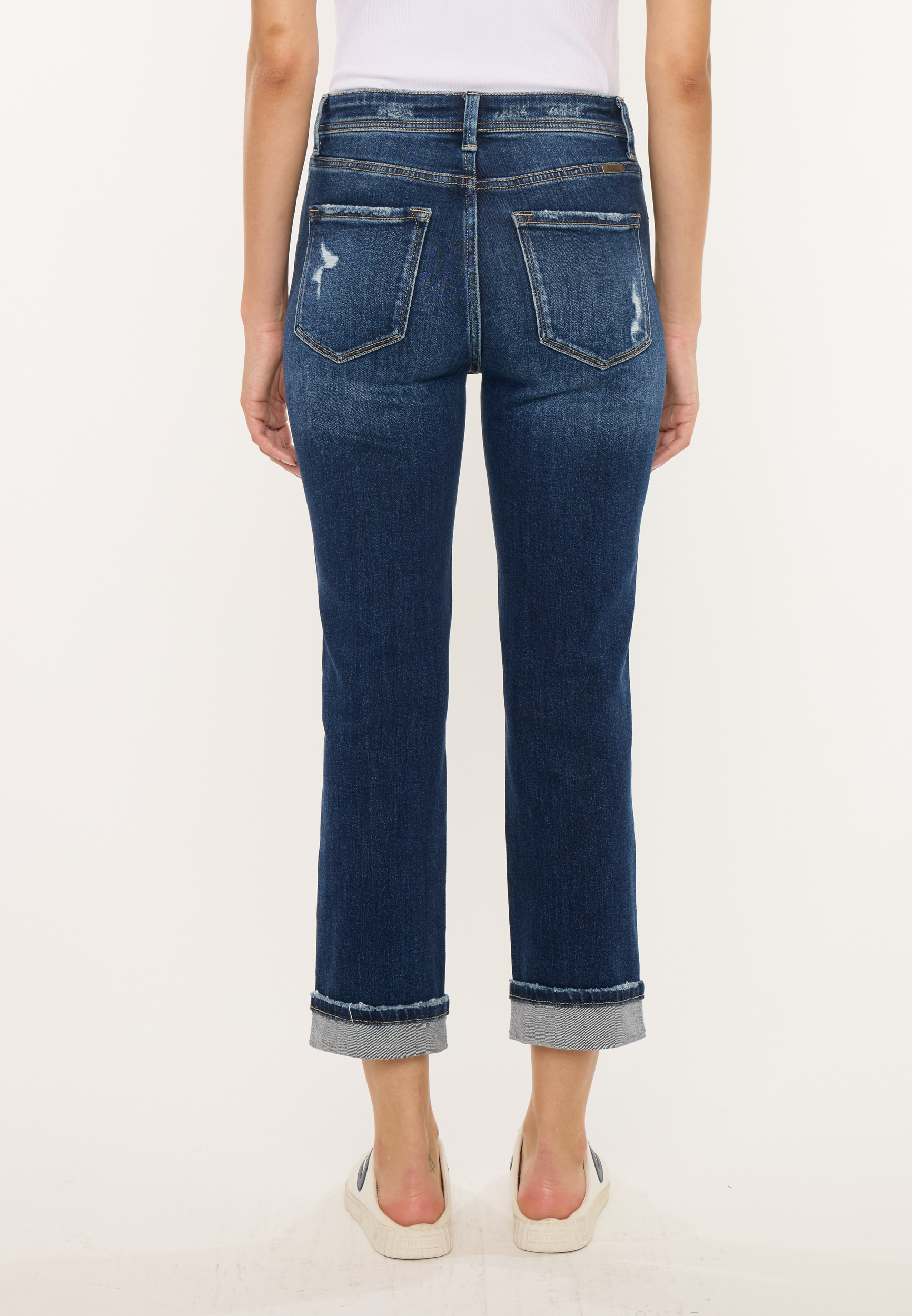 KanCan&trade; High Rise Cuff Hem Cropped Jean, C258, large
