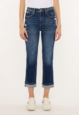 KanCan&trade; High Rise Cuff Hem Cropped Jean, C258, small